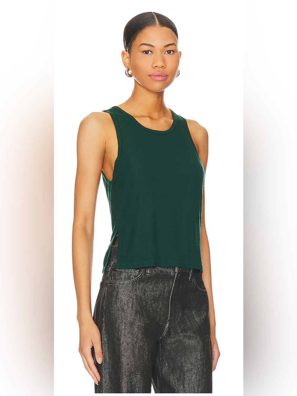 Michael Lauren Emerald Crop Tank/ Medium/Very good condition